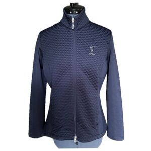 Greg Norman LPGA Women’s Navy Blue Zipper Jacket Like New,  size Medium